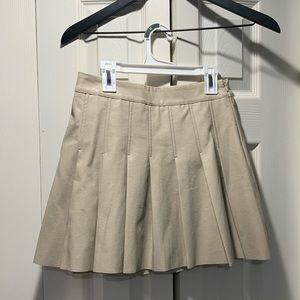 Taupe Pleated Skirt